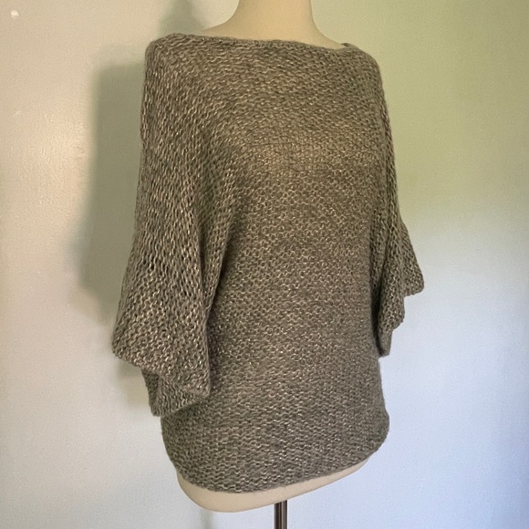 Theory Wool And Angora Blend Wide Bat Sleeves Knitted Sweater Size Small - Picture 2 of 10